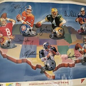 Sportacular Superstars of the NFL Laminated Poster 24”-long x 20”-tall